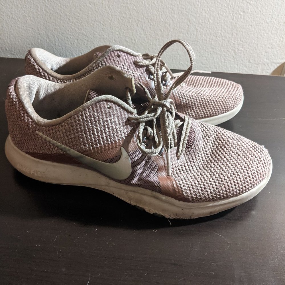 7.5 | Nike | Rose Gold Flex Running Shoes